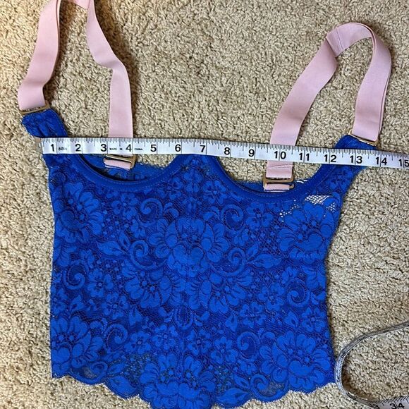 🆕 we are HAH Free People lace corset with removable straps size XS‎ BIN F - Picture 6 of 8